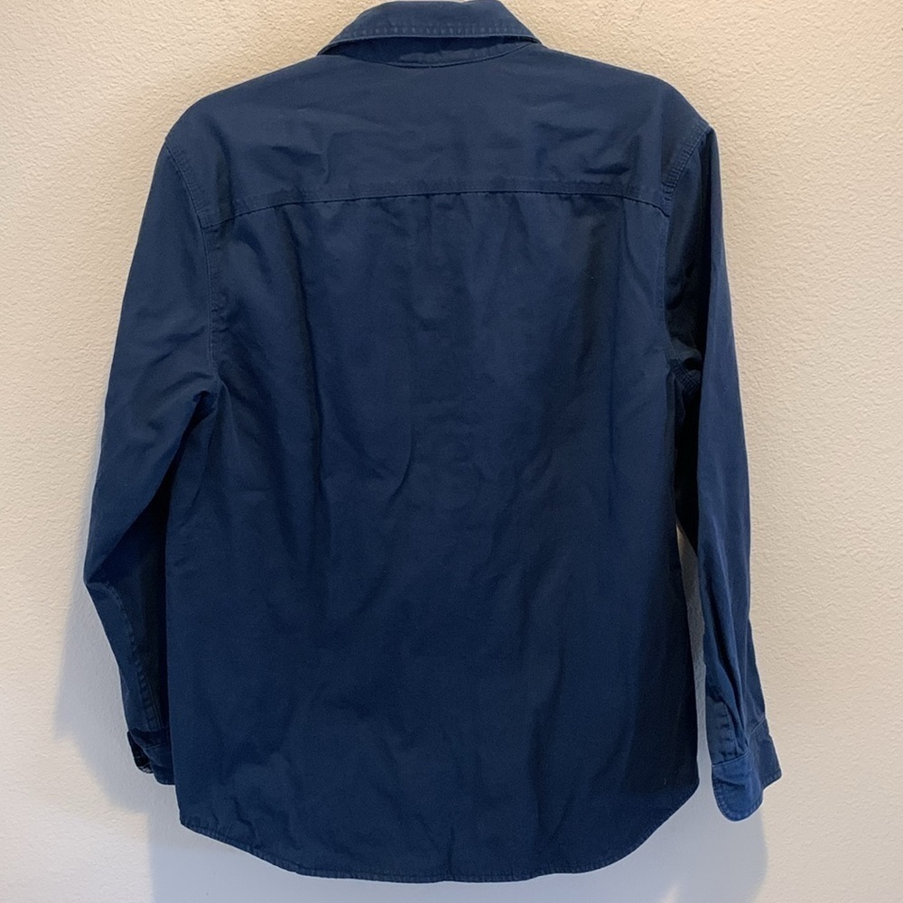 L. L. Bean Mens Shacket. Small-REG. Fully lined in Flannel (Blue Green White).  - Picture 6 of 9